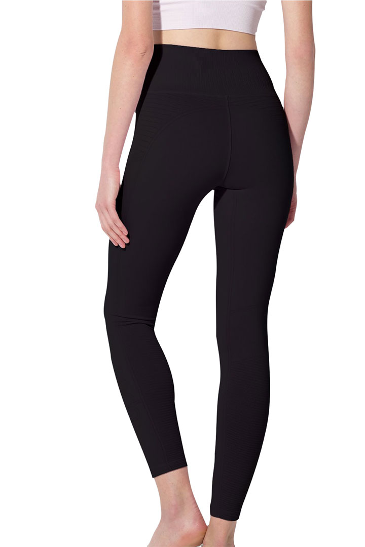 Picture of Mid Rise Phoenix Fire Leggings-Black