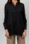 Picture of Reina Pleated Hem Shirt-Black