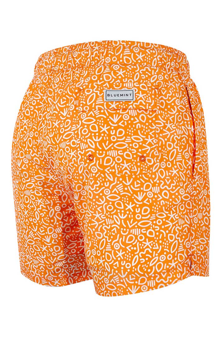 Picture of Logan Swim Short-Orange Outline