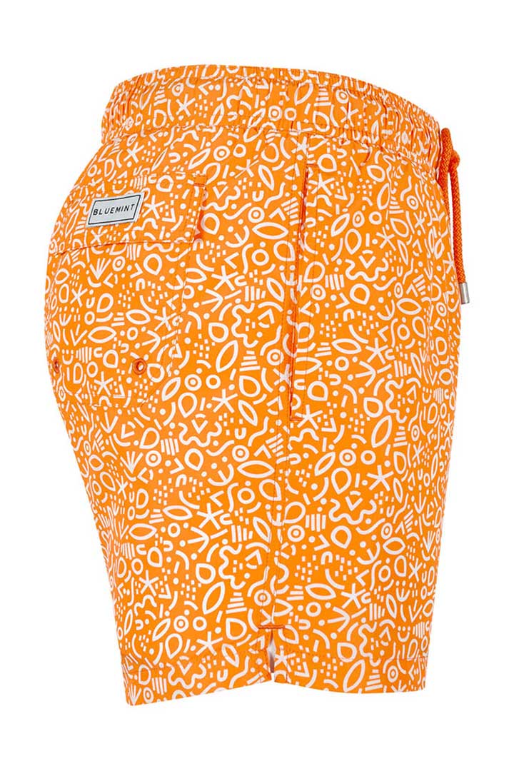 Picture of Logan Swim Short-Orange Outline