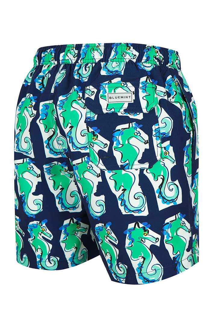 Picture of Arthus Swim Short-Navy Seahorse