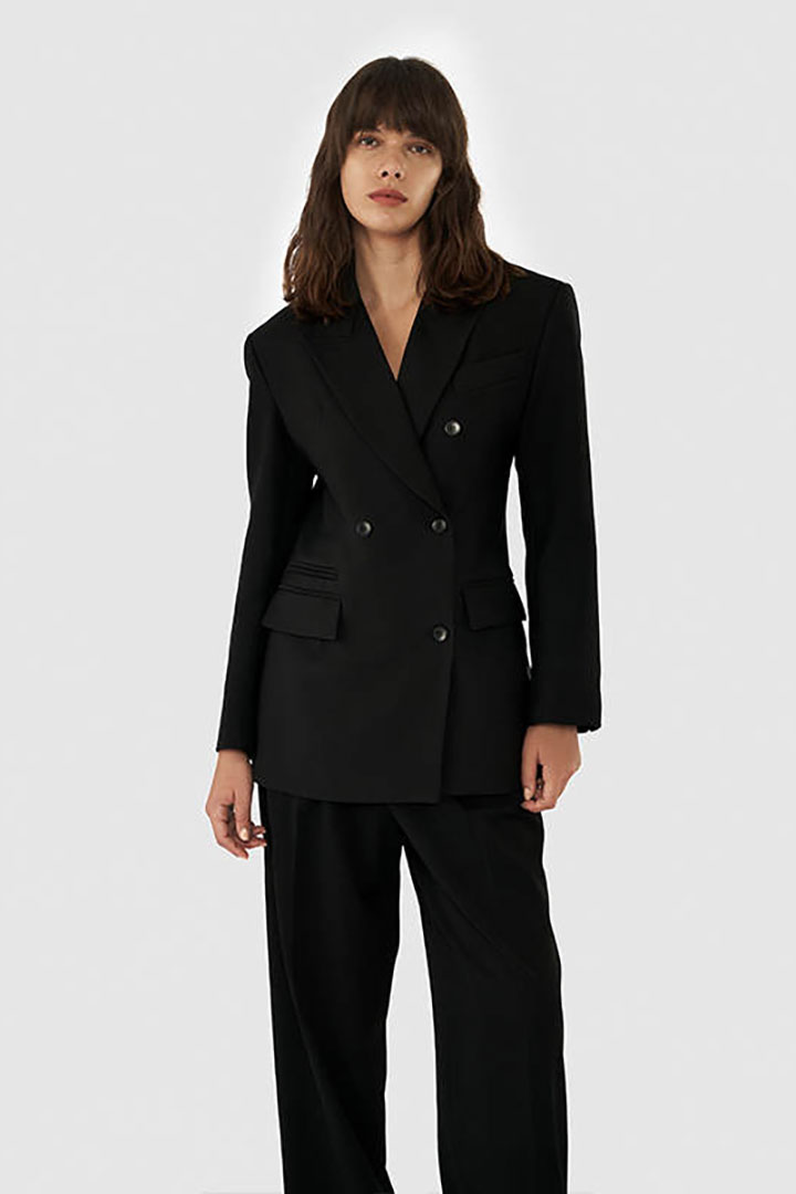 Picture of Open Back Blazer - Black 