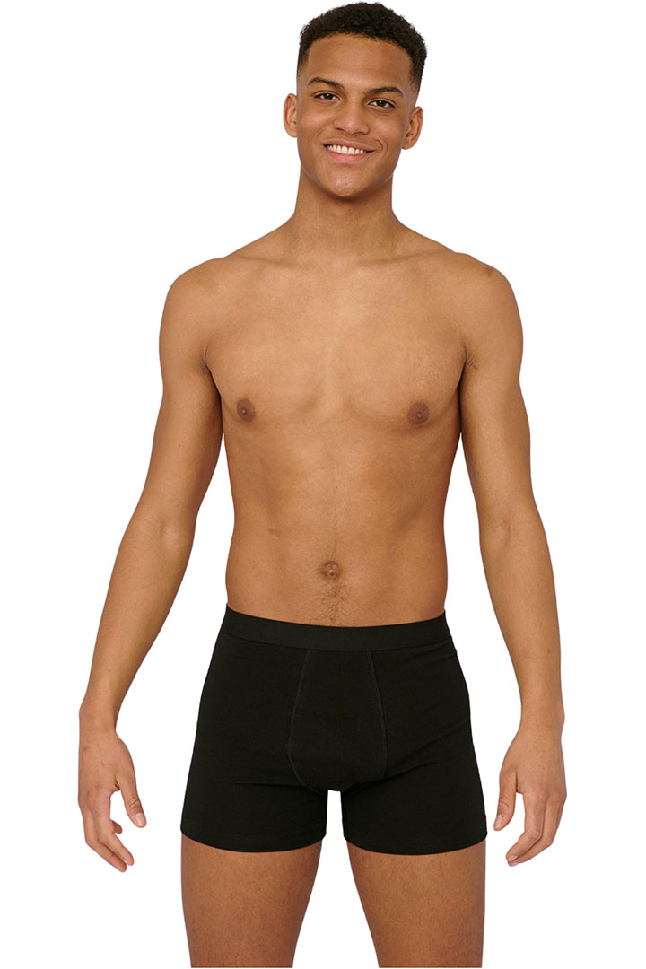 Picture of Organic Cotton Boxers 2 Pack-Black