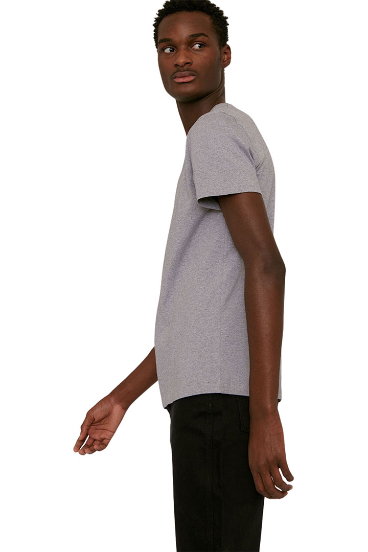 Picture of Organic Cotton Tee-Grey Melange