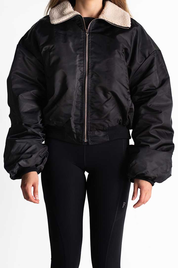 Picture of Talia Borg Bomber Jacket - Black